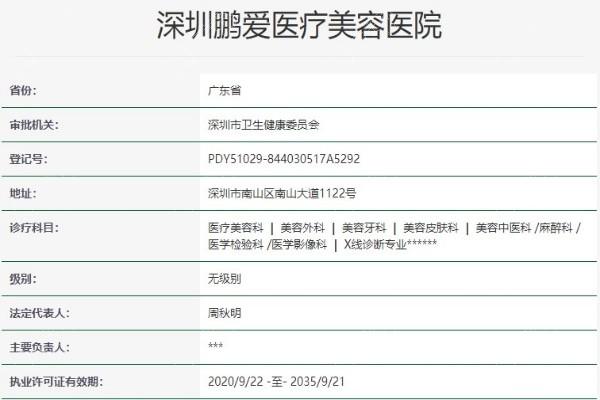 深圳鹏爱医疗美容医院地址怎么查？位于南山区海德二道周边交通方便护士服务细致